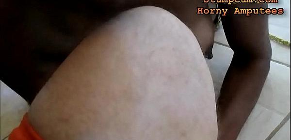  Horny legless and one armed male amputee fuck latina